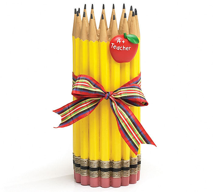 Pencil Vase Holder with Apple