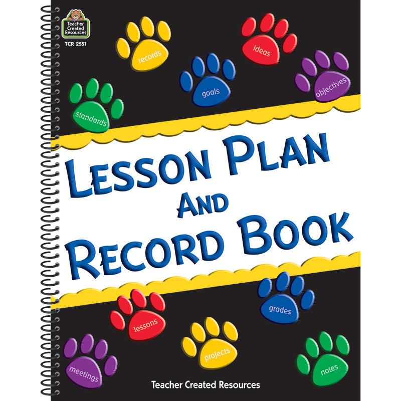 PAW PRINTS LESSON PLAN AND RECORD BOOK